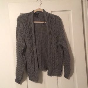 Cozy Gray Cardigan from Deb